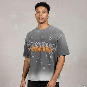 Camiseta de verano 260g de alta calidad 100% algodón, camiseta de manga corta, ropa de verano para hombre, camiseta para hombre y camiseta. - Product Image 5