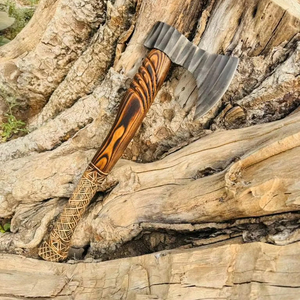 Thewizcrafts Handmade High Carbon Steel Viking Tomahawk Industrial Grade Steel Handle <b>Camping</b> Outdoor Use OEM 1 Year Warranty - Product Image 1