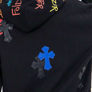 Sweat-shirts à capuche amples zippés pour hommes, avec patchs et broderies personnalisés, en tissu 100 % coton respirant, vente en gros - Product Image 5