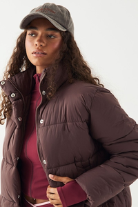 Chaqueta de Invierno Acolchada para Mujer, Tejida, Transpirable, con Capucha Larga y Cuello Acolchado, Venta al Por Mayor - Product Image 4