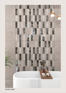 Azulejo de porcelana moderno con acabado mate de 24x24, con textura detallada y composición cerámica resistente - Product Image 5