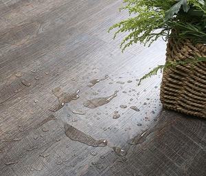 Suelo de vinilo impermeable de grano de madera de 4mm, 5mm, 6mm, Pvc, bloqueo de clic, suelo Spc, suelo Lvp, tablón de vinilo, suelo de vinilo de lujo con IXPE EVA CORK - Product Image 3