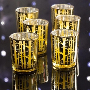 Luxury Style Gold Mercury Glass <b>Tea</b> <b>Light</b> Holder Handmade Candle Jars for Home Weddings Party Decor - Product Image 5