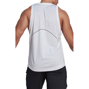 เสื้อกล้ามกีฬาผู้ชายแบบใหม่ ผ้าถัก ระบายอากาศ แห้งเร็ว สำหรับฟิตเนสและยิม ผ้าฝ้าย 100% รับผลิตตามแบบ OEM ขายส่ง - Product Image 4