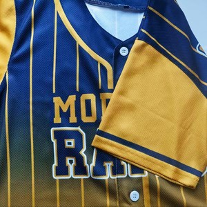 Camisetas de Béisbol/Sóftbol Personalizadas de Alta Calidad con Logotipo, Precio de Fábrica, Impresión por Sublimación, Opciones de Botones y Diseño en Blanco Disponibles - Product Image 3