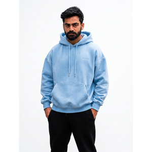 <b>Men's</b> <b>Burgundy</b> Hooded Sweatshirt Regular Fit Fleece Solid Color Casual Pocket 100% Cotton Eco-Friendly Breathable 240g Winter - Product Image 6