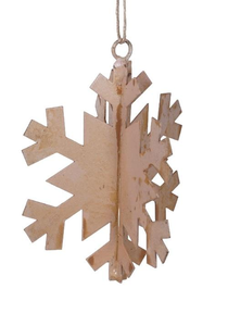 Adornos navideños colgantes de metal, estrella 3D para decoración navideña, bodas, fiestas y exteriores. - Product Image 2