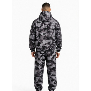 Ensemble de survêtement camouflage OEM personnalisé pour hommes, veste légère à capuche et pantalon de jogging, marque privée, streetwear, USA - Product Image 6