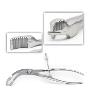Pinza Quirúrgica Ortopédica de Primera Calidad, 14 cm, Verbrugge, para Sujetar Huesos, con Rosca Fija, de Acero Inoxidable - Product Image 1
