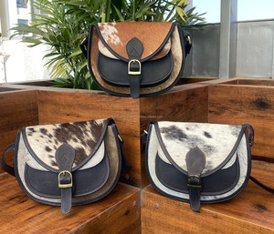 กระเป๋าถือหนังวัวสำหรับผู้หญิงกระเป๋าถือคาดลำตัวหนังแท้ดีไซน์หรูหราไม่ซ้ำใครออกแบบได้ตามต้องการ - Product Image 4