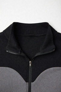 Women's Color Blocked Long Sleeve Yoga Jacket With Zipper <b>Mock</b> <b>Neck</b> Active Stretch Spandex Polyester Fit Regular Full Sleeve - Product Image 3
