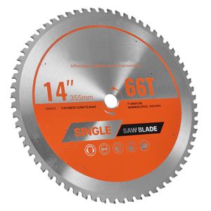 Hoja de sierra circular de 14 pulgadas con 66 dientes afilados de aleación, eje de 1 pulgada para corte de metal con acabado fino, 40T - Product Image 6