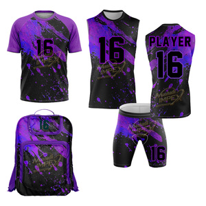 Uniformes de football sans manches personnalisés 7v7 à compression |   Fabricant de maillots de football américain pour jeunes par sublimation et de pantalons à taille élastique - Product Image 1