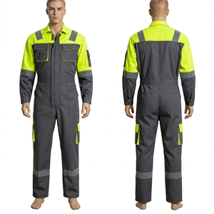 Combinaison de travail pour femmes, bleu marine, tissu en polycoton 250 GSM, vêtements de travail robustes, broderie personnalisée, logo - Product Image 5