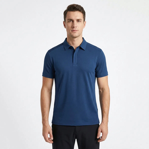 100% Polyester Spandex Anti Bacterial Breathable Shorts Sleeve Three Button Collar T <b>Shirts</b> for Youth Muscle Fit Athletic Polos - Product Image 2