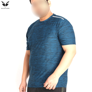 Camiseta Deportiva de Manga Corta para Hombre, Cuello Redondo, Secado Rápido, Color Azul, Corte Regular, Tejido de Punto, Ropa Deportiva, Nuevo Modelo de Buen Proveedor - Product Image 3