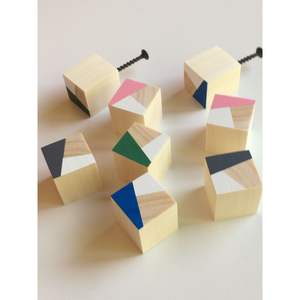 Boutons de meubles vintage multi-designs en résine et bois pour organisateurs de placards - Product Image 2