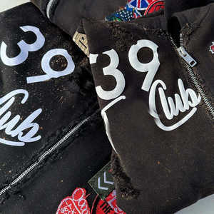 Sudadera con Capucha Personalizada Estilo Vintage en Gris Lavado, 100% Algodón, para Hombre, Talla Grande, para Invierno, con Bordado - Product Image 5