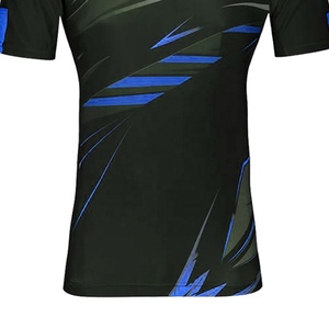 5 Sports Men's Compression Shirt Blue Black Sublimation Print Regular Breathable Moisture Wicking Front MMA Workout <b>Top</b> - Product Image 6