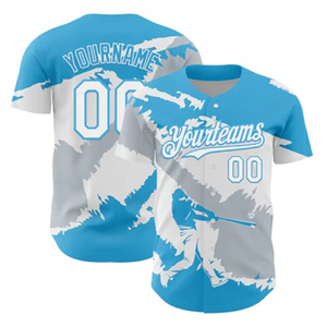 Custom Baseball Jersey With Own Team Name Short Sleeve Full Button <b>Down</b> V Neck Softball Jerseys Men Factory Direct Sale - Product Image 1