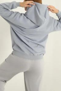 Unique Design Plus Size Autumn Hooded Pullover Oversize Plain Dyed Different Color Long-Sleeved Women's <b>Hoodie</b> - Product Image 3