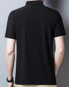 Camiseta Polo de Manga Corta para Hombre, Corte Ajustado, Cómoda y Transpirable, Cuello Camisero / Camiseta Polo Lisa Personalizada a Precio de Fábrica - Product Image 2