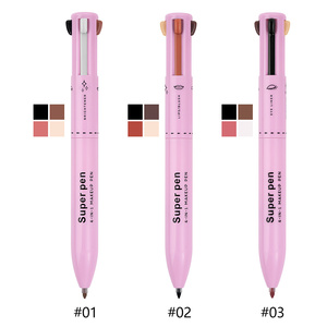 Stylo Eyeliner 4-en-1 4 Couleurs Imperméable Longue Tenue Multi-usages Maquillage Marque Privée OEM ODM - Product Image 2