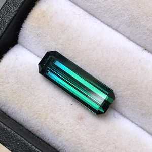 Natural Teal Tourmaline Elongated <b>Emerald</b> Cut Loose Gemstone Green Rajasthan ZUBEDA GEMS JEWELLRY 2.00Ct Jewelry Making - Product Image 3