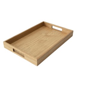 Bandeja Decorativa de Madera Maciza - Bandeja Rectangular Multifuncional para Servir Desayunos en Restaurantes y Hoteles - Product Image 2