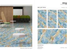 Azulejos de porcelana de la mejor calidad, superficie Iris, 60x120cm, 600x1200mm, tamaño 24x48, para decoración elegante de paredes y suelos interiores. - Product Image 2