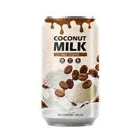 Hoogwaardige OEM/ODM 330ml blikjes kokosmelk mix koffie drank private label fruit & groentesap