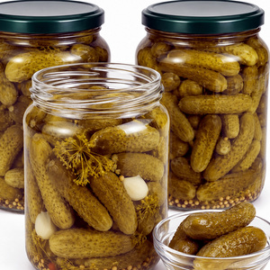 Delicious Best Selling International Standard Big Sale <b>Pickled</b> Baby Cucumbers Packed in 720ml Mason <b>Jar</b> - Product Image 4