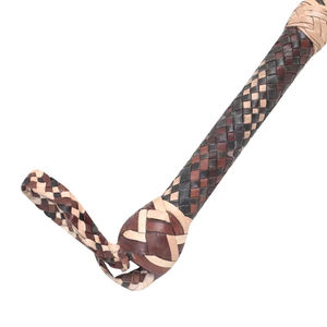 Vente en gros : Nouveau fouet en cuir nubuck véritable, 0,4 pied de long, robuste, produit équestre à prix abordable, fouet pour chasseurs - Product Image 5