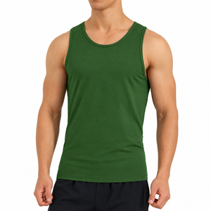 Débardeur sans manches pour homme, col rond, léger, décontracté, pour tous les jours, tissu respirant, vêtements d'été, vente en gros - Product Image 1