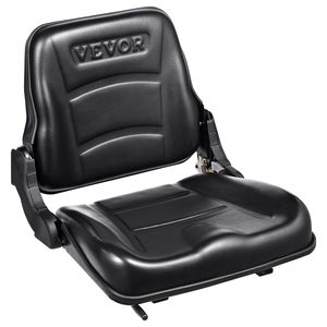 Asiento Universal para Montacargas con Microinterruptor de Ángulo Ajustable; Asiento Plegable para Tractor con Ranura Extendida de 6.3-13.4 Pulgadas para Sillas Industriales - Product Image 1
