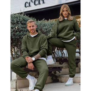 Ensemble de survêtement en coton pour homme, sweat-shirt à capuche et pantalon de jogging, style décontracté pour un confort quotidien - Product Image 6
