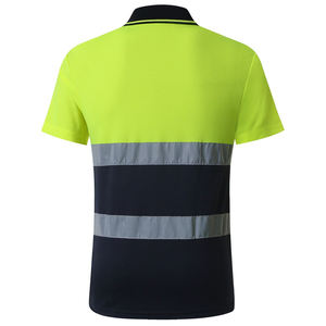Camiseta Polo de Trabajo de Alta Visibilidad para Hombre, Transpirable, Impermeable, Fluorescente, Térmica, de Manga Corta, Ropa de Protección para Verano - Product Image 6