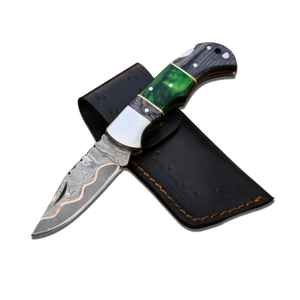 Couteau pliant multicolore DIY OEM en acier inoxydable avec revêtement arc-en-ciel, couteau de poche avec clip ceinture, équipement tactique de camping en plein air EDC - Product Image 1