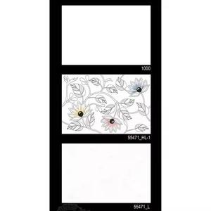 Vistaar Black White 300x450mm Leather Imitation Glossy Ceramic Subway <b>Wall</b> Tile for Kitchen & Bathroom with 5 Years Warranty - Product Image 3