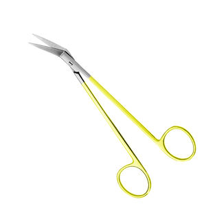 Ciseaux chirurgicaux Locklin Gum Scissor 160 mm à bord de scie, en acier inoxydable, pour opérations médicales, couleur or, certifiés CE, par Grip Surgical - Product Image 2