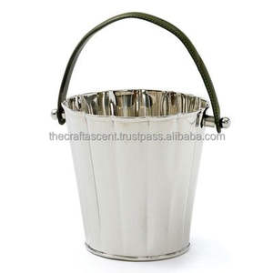 Wholesale Customized <b>Gold</b> Stainless Steel Classic Metal Round <b>Ice</b> <b>Bucket</b> Lid 3L Capacity Eco-Friendly Camping Beverage Container - Product Image 5