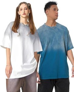 SNOW women's <b>tshirts</b> Oversized T Shirt Cotton Casual Unisex Short Sleeve Vintage Baggy Tee Shirts Washed Men's Streetwear - Product Image 6
