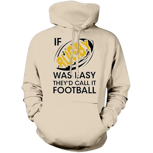 Sudadera con Capucha para Fanáticos del Rugby, Unisex, Beige, Bordada, de Ganchillo, Sudadera Deportiva de Invierno, con Eslogan Divertido, Regalo Informal, Personalizada, al por Mayor - Product Image 2