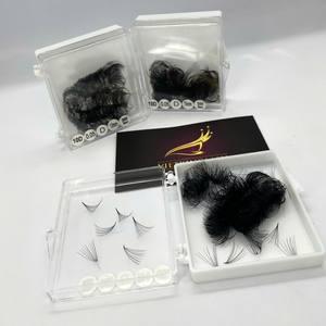 Extensiones de Pestañas Pre-fabricadas de Alta Calidad, Color Negro Mate Premium, Curvatura CC/DD/M/LD, 10D-20D, Entrega Rápida - Product Image 1