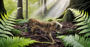 Modern Style Brass Tiger Figurine Lucky Home and Kitchen Decor Showpiece Metal Statue for Housewarming and Diwali <b>Table</b> Usage - Product Image 3