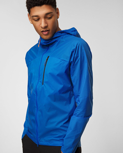 Chaqueta Impermeable y Cortavientos Azul con Capucha para Exteriores, Chaqueta de Viaje Ligera con Cierre de Cremallera para Hombre - Servicio OEM Completo - Product Image 2
