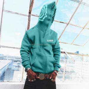 เสื้อมีฮู้ดผู้ชายแขนยาวแบบลำลองมีซิปเต็มรูปแบบสินค้าใหม่ - Product Image 2