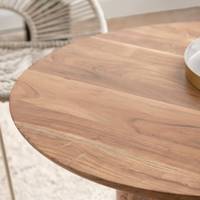 Table basse ronde en bois d'acacia Vandana Aston Sierra