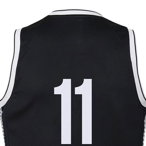 Camiseta de Baloncesto Negra con Cuello en V, Número 11, sin Mangas, de Malla, Ropa Deportiva para Adultos, Unisex, Transpirable, para Equipos - Product Image 5