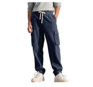 Pantalones Cargo HANO 2024 Casuales ODM para Mujer, de Lona Transpirable e Impermeable, 100% Algodón, Cintura Elástica Media, Corte Recto - Product Image 1